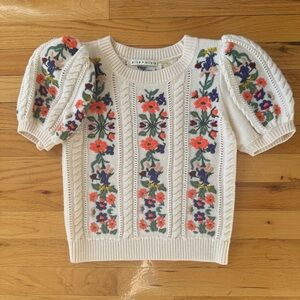 Alice + Olivia Darren Puff Sleeve Sweater